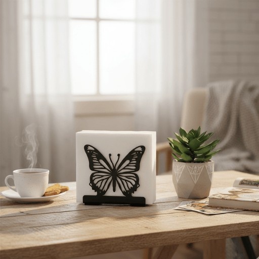 Butterfly Napkin Holder | Metal Dining Table Décor